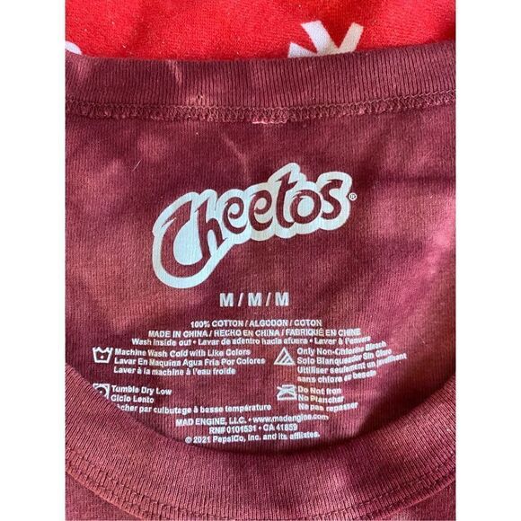 Cheetos Flamin hot cropped side rauched tank top size med - Picture 4 of 4